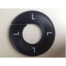 Maatring 9 cm zw/wit L Td05602903